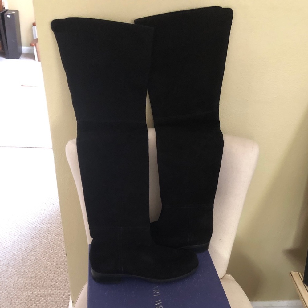 Stuart Weitzman HILO OTK Suede Boot, Size 7.5